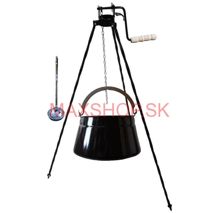 Kotlík na ryby 10 L + trojnožka s kladkou