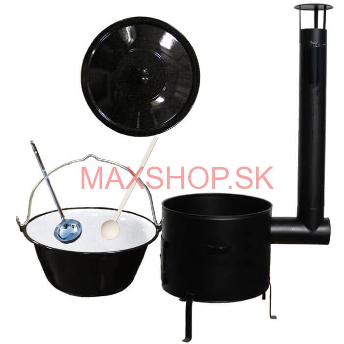 Kotlíkový gulášový set + smaltovaný kotlík 8 L  PARTY