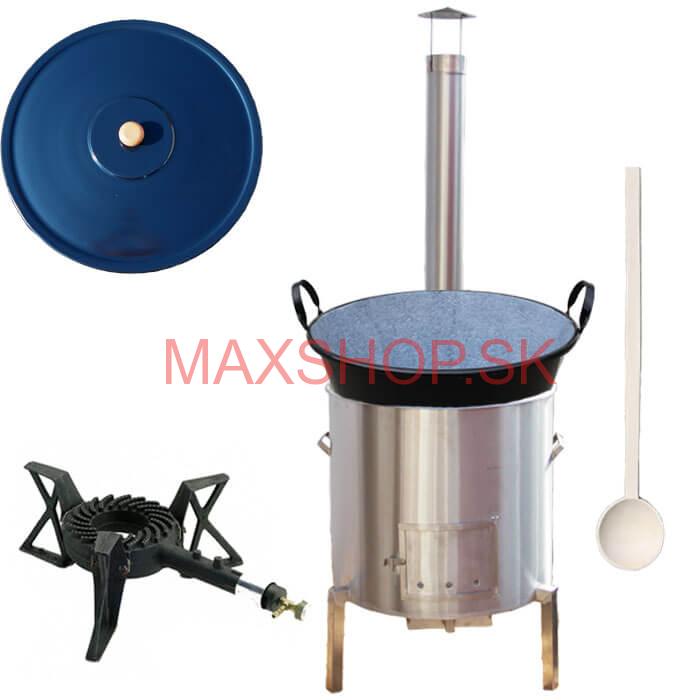 Zabíjačková súprava + smaltovaný kotol 60 L + horák KEMPER