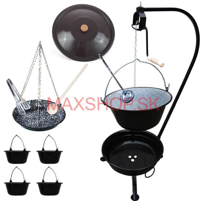 Kotlíková súprava 13 L SMALT + grilovacia panvica PARTY MIX