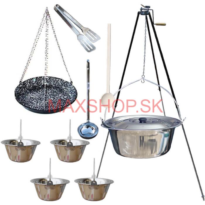 Kotlíková súprava 20 L NEREZ + grilovacia panvica PARTY VAR