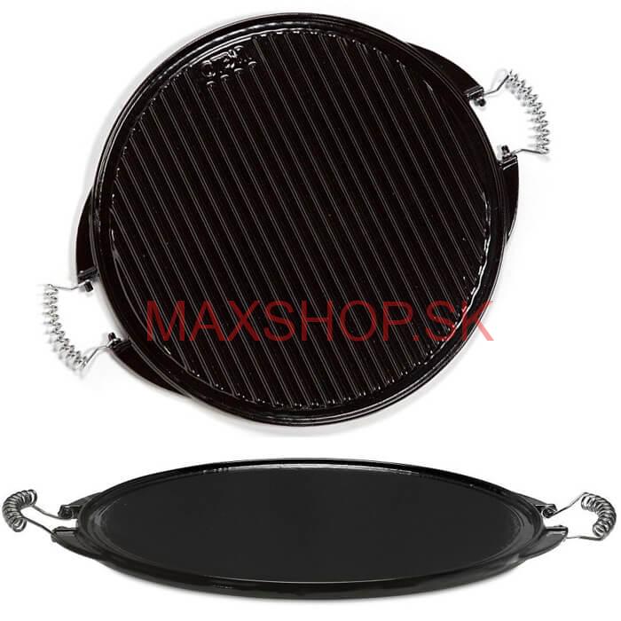 Liatinová grilovácia doska VACA SMALT 43 cm