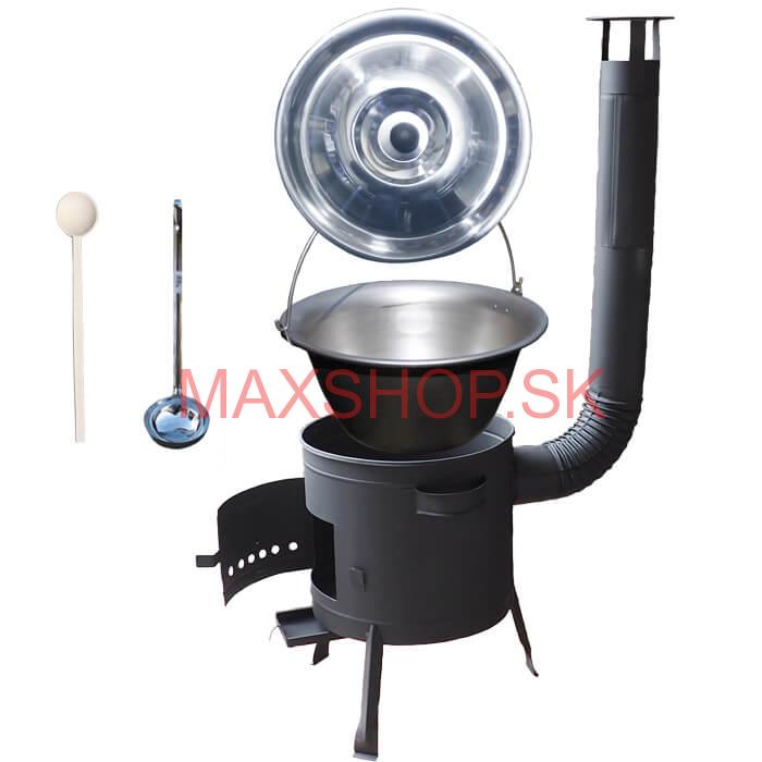 Kotlíkový gulášový set 42 PLUS 600 + nerezový kotlík 20 L (1,5 mm)