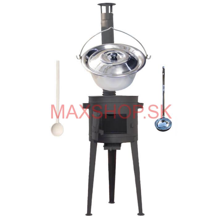 Kotlíkový gulášový set 36 PLUS 600 + nerezový kotlík 15 L (1,2 mm)