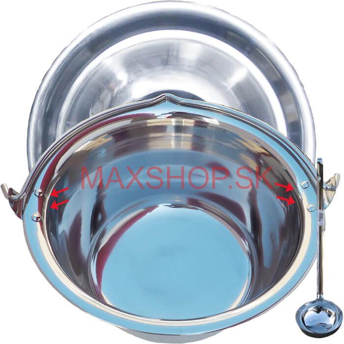 Antikorový kotlík 30 L (0,8 mm) + antikorová pokrievka