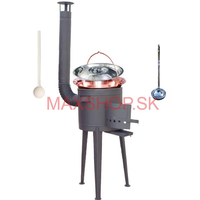 Medený kotlík 30 L (1,2 mm) + vysoká kotlina 45 cm PLUS 600