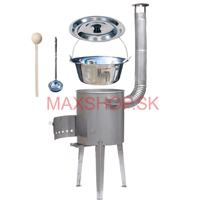 Antikorový kotlík 20 L (0,8 mm) + nerezová kotlina 42 cm LUXUS