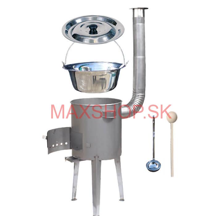 Antikorový kotlík 22 L (0,8 mm) + nerezová kotlina 42 cm LUXUS