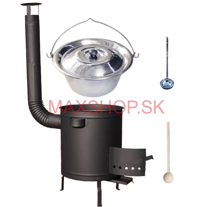Nerezový kotlík 20 L (1,2 mm) + hrubostenná (1,5 mm) a žiaruvzdorná kotlina 42 PLUS 600