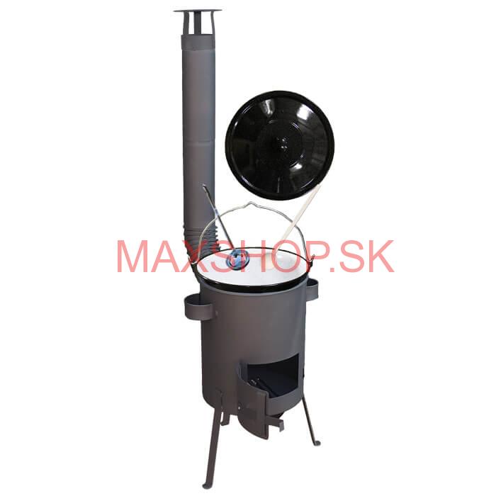 Smaltovaný kotlík 25 L + žiaruvzdorná kotlina 42 PLUS 600 4 MM