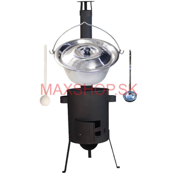 Antikorový kotlík 22 L (0,8 mm) + žiaruvzdorná kotlina 42 PLUS 600 4 MM