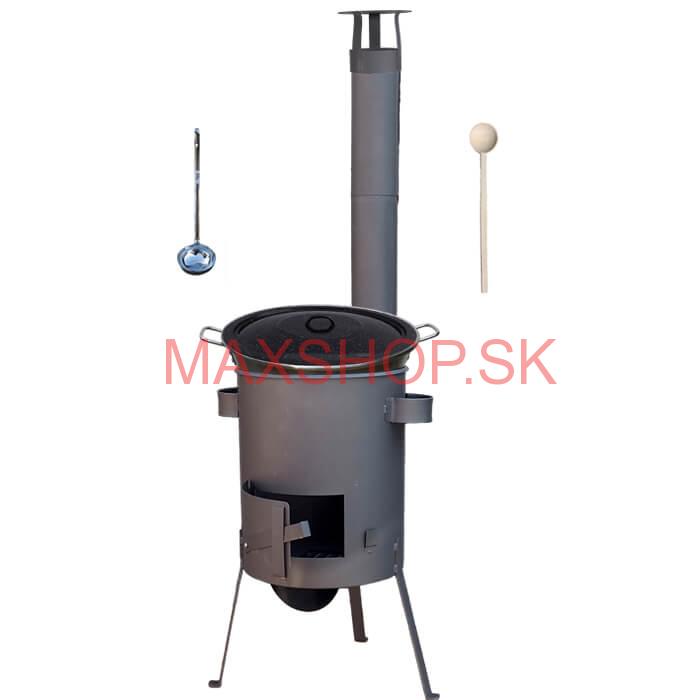 Nerezový kotol 40 L (1,2 mm) + žiaruvzdorná kotlina 45 PLUS 600 4 MM