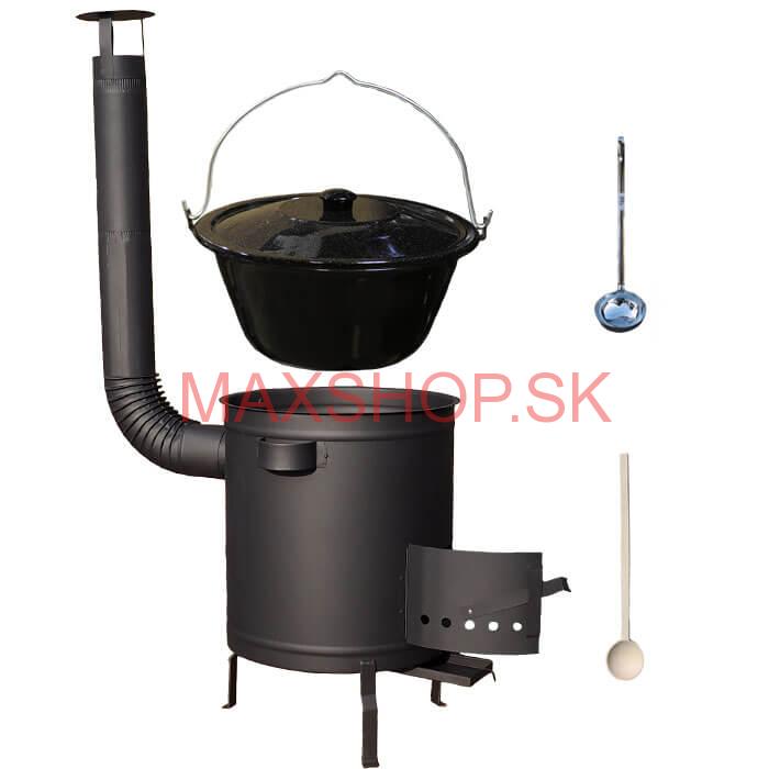 Smaltovaný kotlík 30 L (1,2 mm) + hrubostenná (1,5 mm) a žiaruvzdorná kotlina 45 PLUS 600