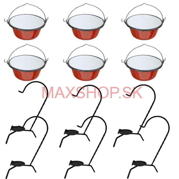 Servírovacia súprava SMALT RED 6 ks