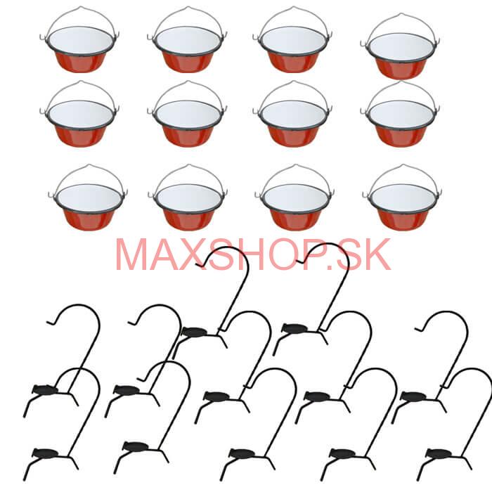 Servírovacia súprava SMALT RED 12 ks
