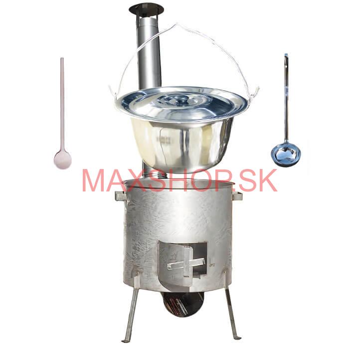 Nerezový kotlík 20 L (1,2 mm) INOX, zosilnená vysoká nerezová kotlina 42 cm KOMFORT
