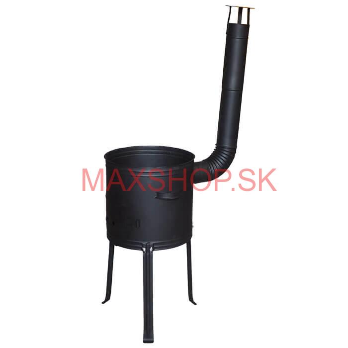 Kotlina 42 cm, vysoká + žiaruvzdorná farba Plus 700