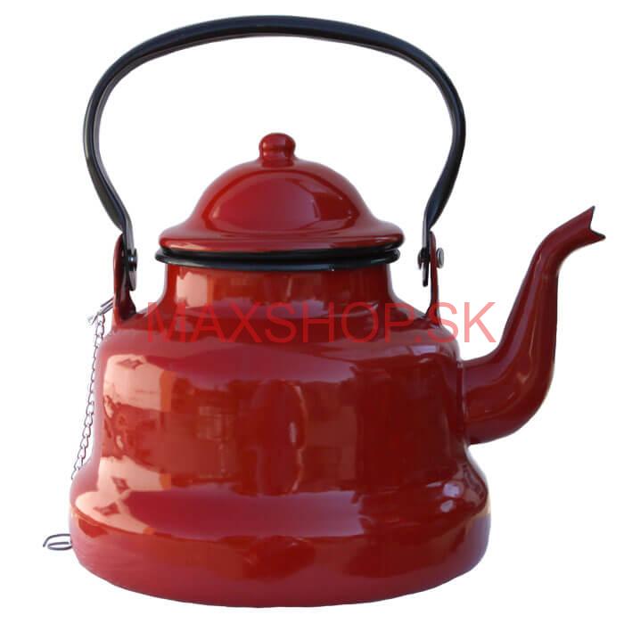Smaltovaný čajník 2 L RED