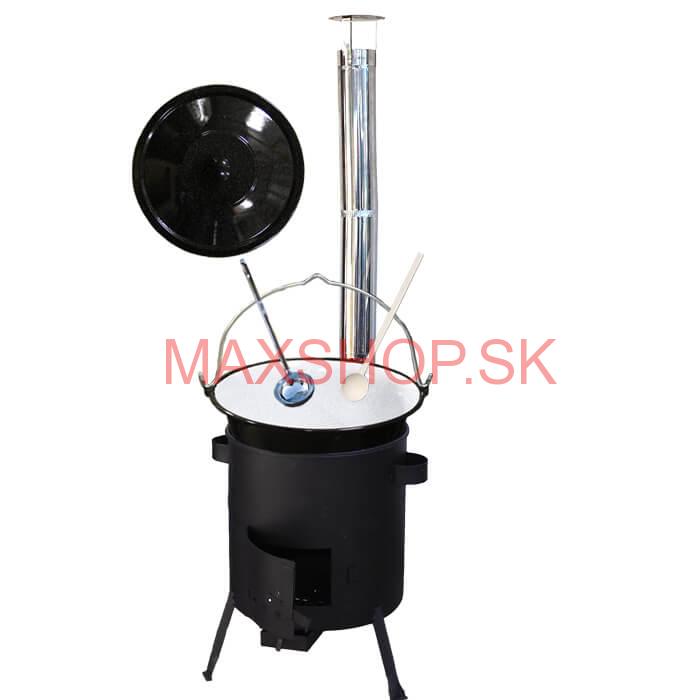 Smaltovaný kotlík 30 L + žiaruvzdorná kotlina (1 mm) 42 PLUS 600