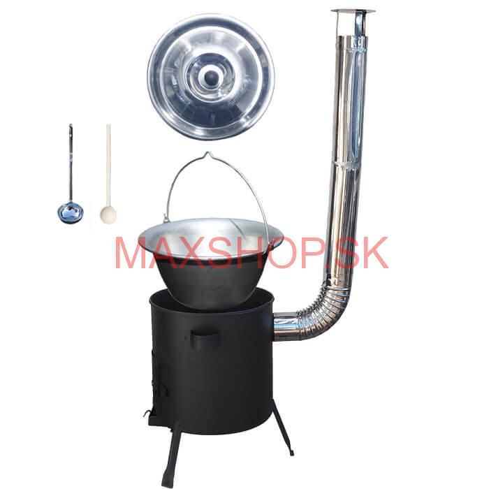 Nerezový kotlík 20 L (1,5 mm) + žiaruvzdorná kotlina (1 mm) 42 PLUS 600