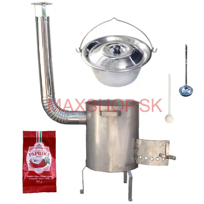 Nerezový kotlík 20 L (1,2 mm) INOX + nerezová kotlina (1,5 mm) 42 cm STRONG EXCLUSIVE