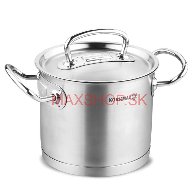 Sada nerezových hrncov s pokrievkou + rajnica 2 + 1 ks 5 L, 9 L, 1,5 L