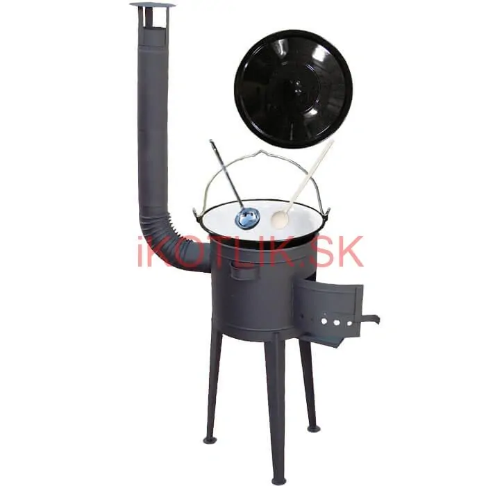 Smaltovaný kotlík 25 L (1,2 mm) + vysoká kotlina (1,5 mm) HODO 42 PLUS 600