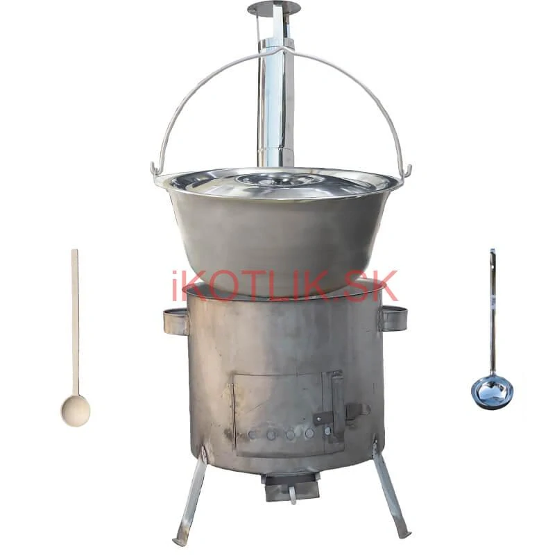 Nerezový kotlík 30 L (1,5 mm) + nerezová kotlina 45 cm (1,5 mm) STRONG CLASSIC