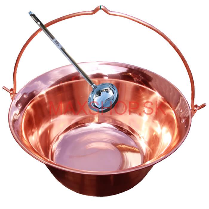 Medený kotlík 10 L + antikórová naberačka