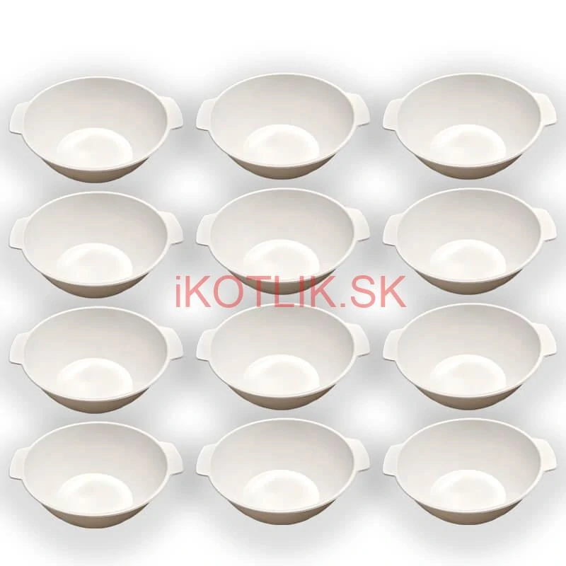 Sada 12 ks: Plastová miska na fajnový kotlíkový guláš a polievky – 500 ml