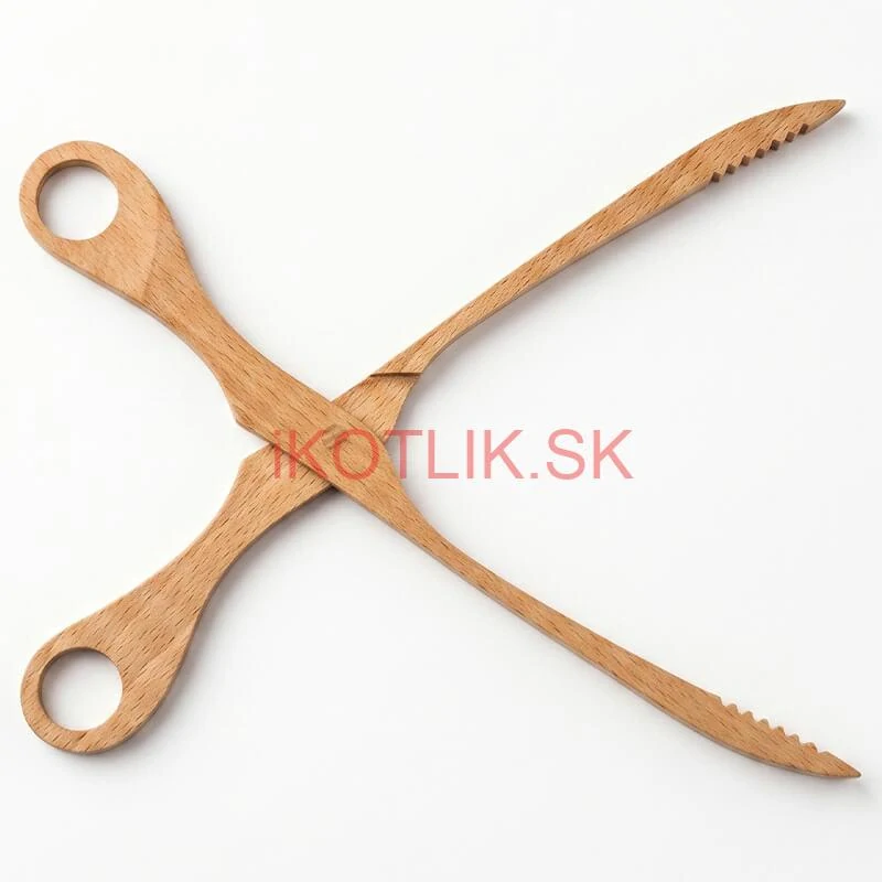 Drevené grilovacie kliešte 29 cm