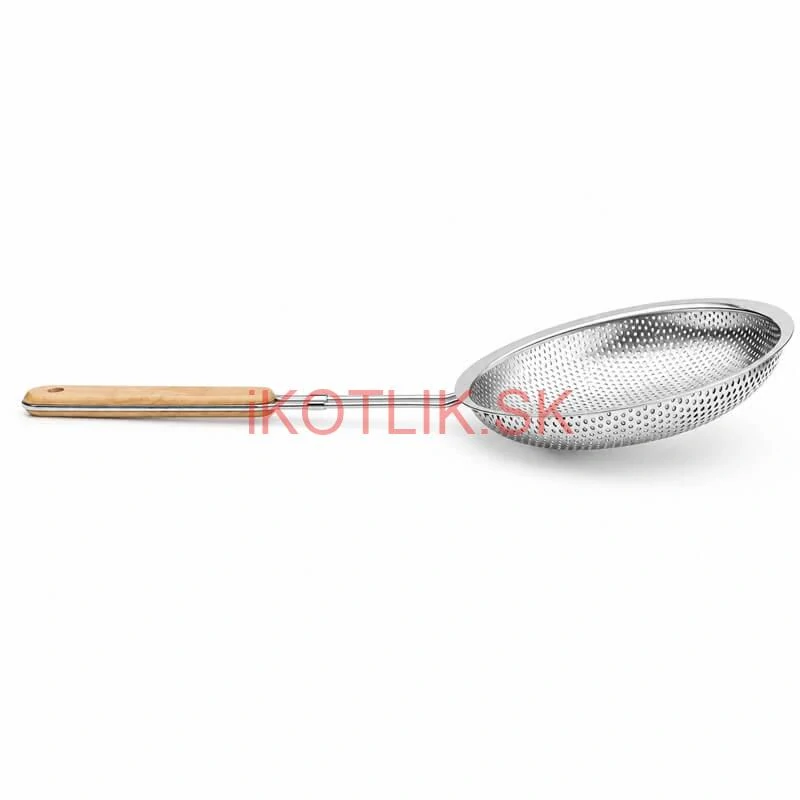 Hliníkové sitko 16 cm s drevenou rúčkou