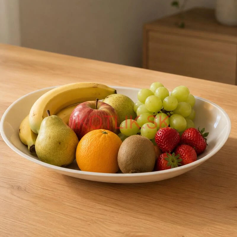 Plastová servírovacia miska loďka 28,5 cm – smotanová