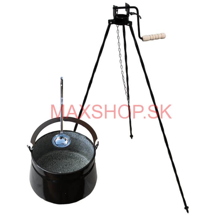 Kotlík na ryby 10 L + trojnožka s kladkou