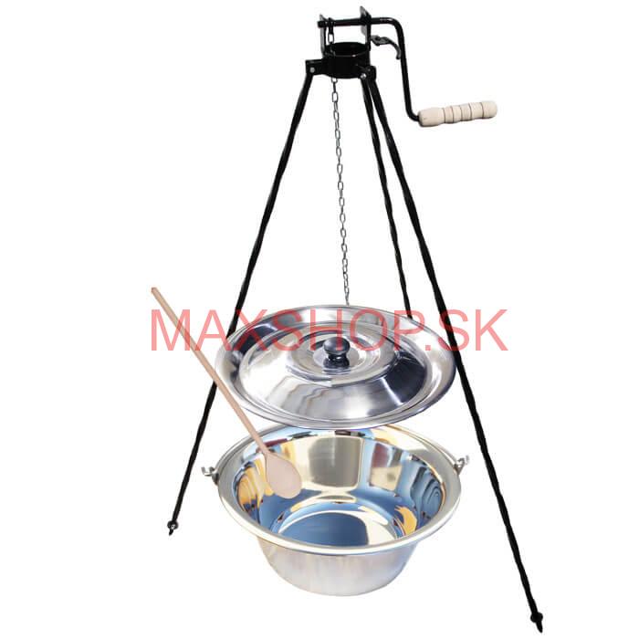 Antikorový kotlík 20 L (1,2 mm) + stojan s kladkou VAR