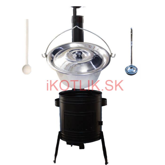 Antikorový kotlík 14 L (0,8 mm) + kovová kotlina 36 CLASSIC (KOV)