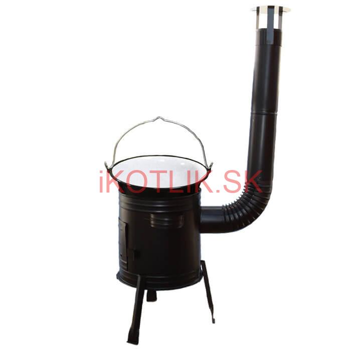 Smaltovaný kotlík 10 L (1,2 mm) + kovová kotlina 31 CLASSIC (KOV) Easy party