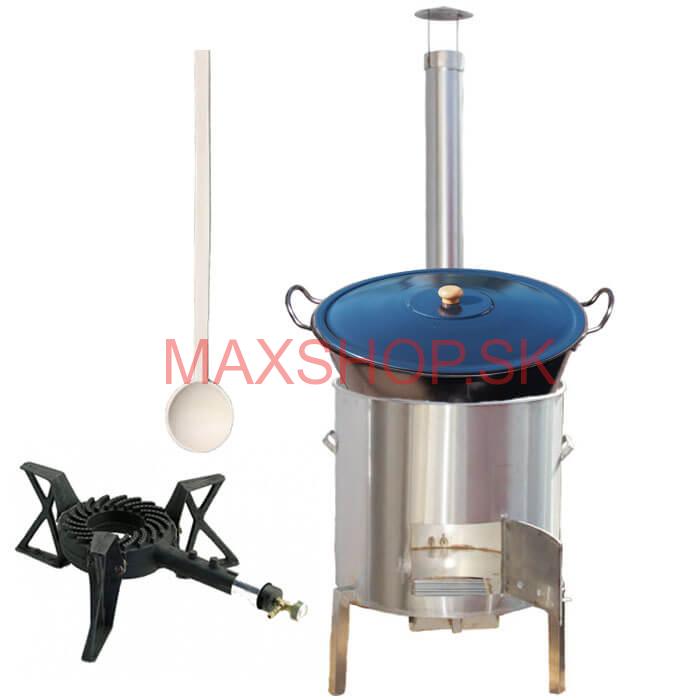 Zabíjačková súprava + nerezový kotol 70 L + horák KEMPER