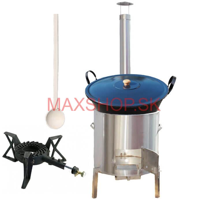 Zabíjačková súprava + smaltovaný kotol 60 L + horák KEMPER