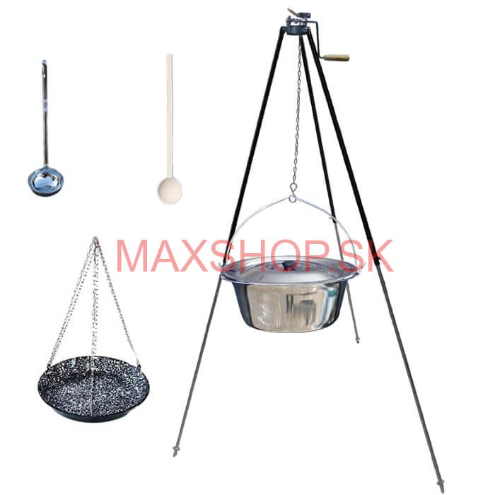 Kotlík s trojnožkou VAR 20 L ANTIKOR + Grilovacia panvica 