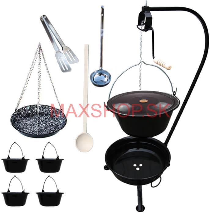 Kotlíková súprava 13 L SMALT + grilovacia panvica PARTY MIX