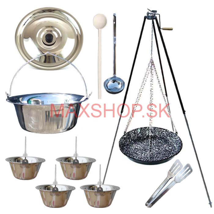 Kotlíková súprava 20 L NEREZ + grilovacia panvica PARTY VAR