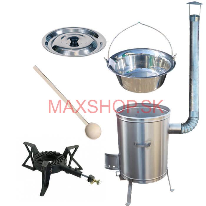 Antikorový kotlíkový set 42 LUX + antikorový kotlík (1,2 mm) 20 L + horák KEMPER