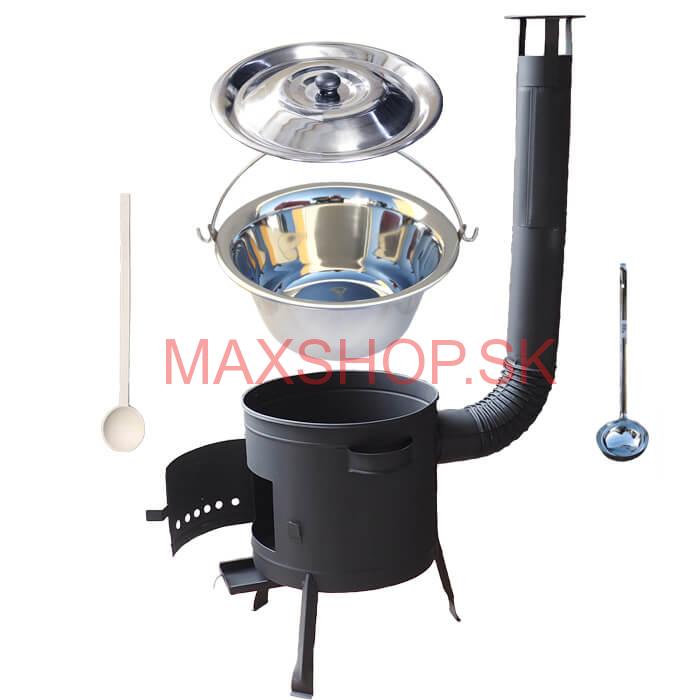 Kotlíkový gulášový set 36 PLUS 600 + nerezový kotlík 14 L (0,8 mm)