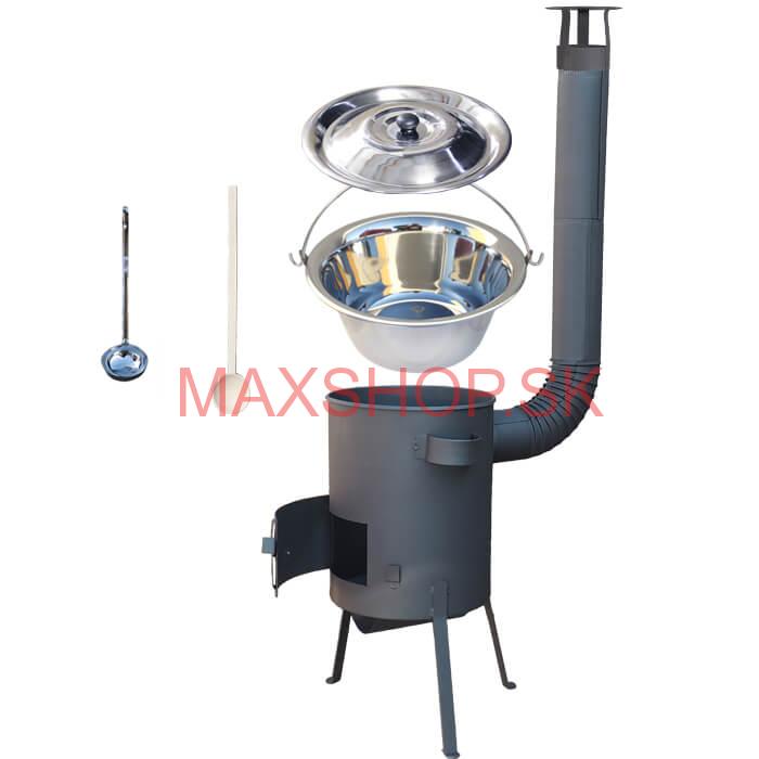 Antikorový kotlík 22 L (0,8 mm) + žiaruvzdorná kotlina 42 PLUS 600 4 MM