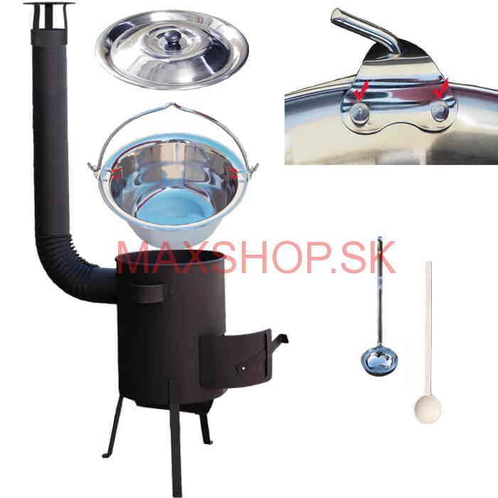 Antikorový kotlík 20 L (0,8 mm) + žiaruvzdorná kotlina 42 PLUS 600 4 MM