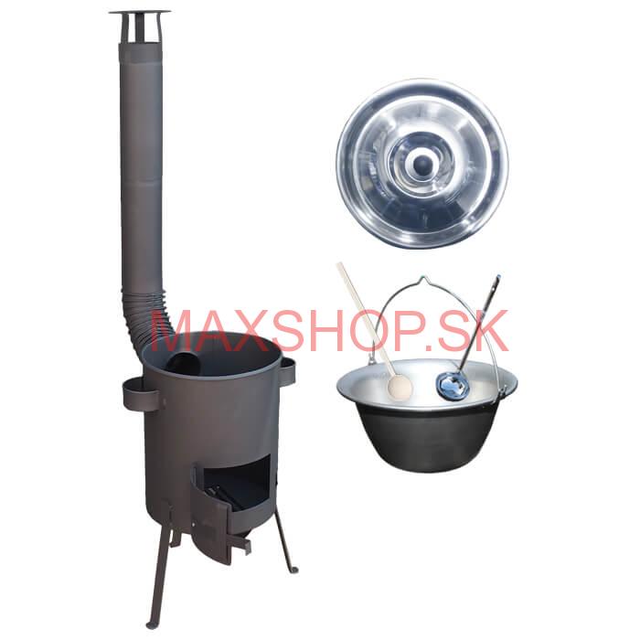 Nerezový kotlík 20 L (1,5 mm) + žiaruvzdorná kotlina 42 PLUS 600 4 MM