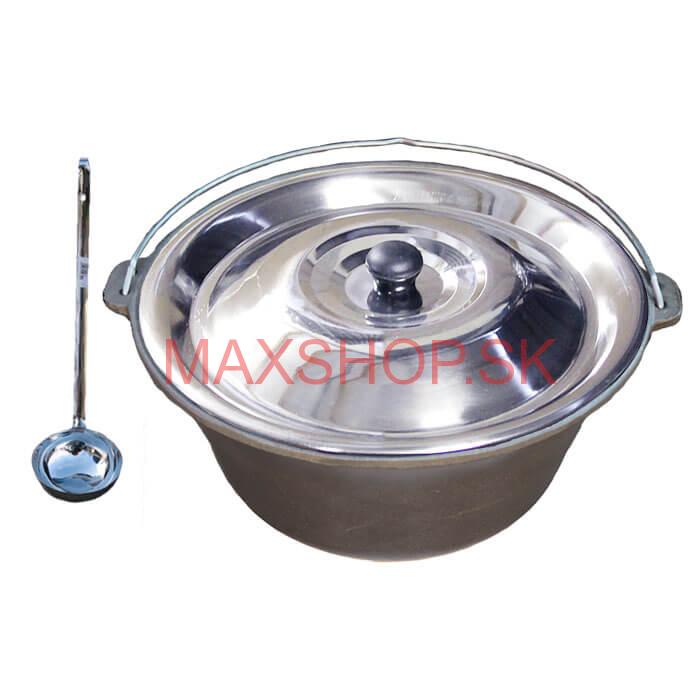 Liatinový kotlík 16 L + antikorová pokrievka