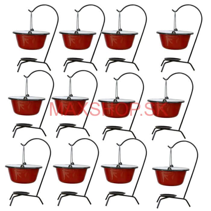 Servírovacia súprava SMALT RED 12 ks