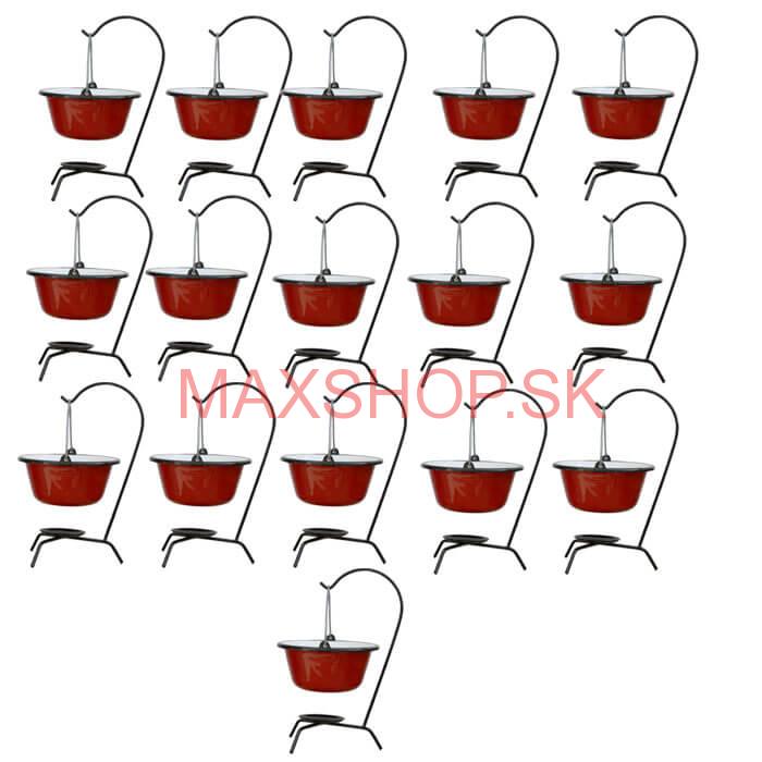 Servírovacia súprava SMALT RED 16 ks